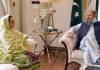 کوئٹہ: وزیراعلیٰ بلوچستان جام کمال خان سے وفاقی وزیر دفاعی پیداوار زبیدہ جلال ملاقات کررہی ہیں