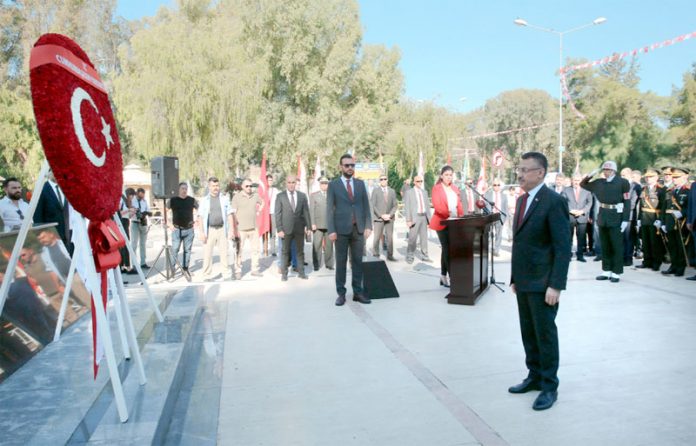 شمالی قبرص: ترکی کے نائب صدر فواد اقطائی ’’امن آپریشن‘‘ کو 45 برس مکمل ہونے پر اتاترک میموریل پر حاضری دے رہے ہیں