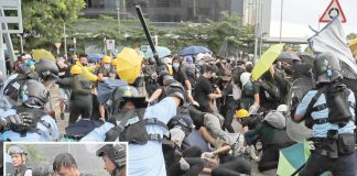 ہانگ کانگ: پولیس مظاہرین پر تشدد کررہی ہے‘ نوجوانوں کو گرفتار کرکے لے جایا جارہا ہے