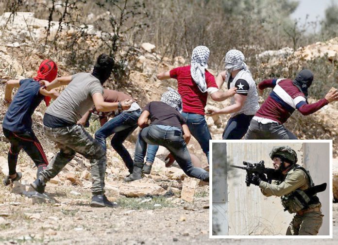 مغربی کنارا: قابض صہیونی فوج اور فلسطینی نوجوانوں کے درمیان جھڑپ ہورہی ہے
