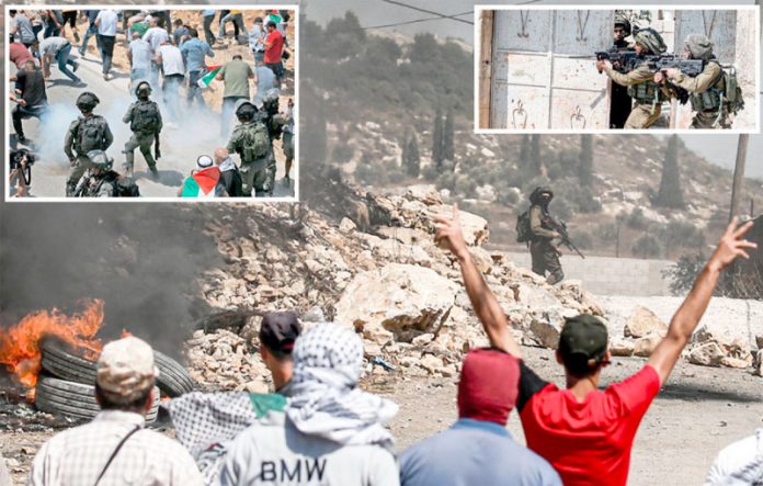 مقبوضہ بیت المقدس: فلسطینی شہری اسرائیلی حکومت کی جانب سے یہودی توسیع پسندی کے منصوبوں کے خلاف مظاہرہ کررہے ہیں