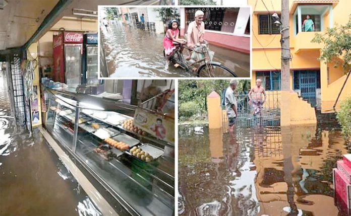 بھارت: سیلاب گھروں اور دکانوں میں گھس گیا ہے‘ سڑکیں نہروں کا منظر پیش کررہی ہیں