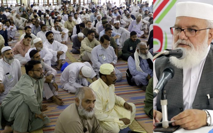 لاہور: نائب امیر جماعت اسلامی پاکستان لیاقات بلوچ منصورہ میں مرکزی تربیت گاہ کے شرکا سے خطاب کررہے ہیں