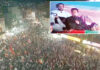 پشاور: سابق وزیراعظم عمران خان احتجاجی جلسے سے خطاب کررہے ہیں