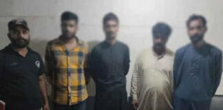 کراچی، نیشنل ہائی وے لنک روڈ سے 4 ملزمان گرفتار
