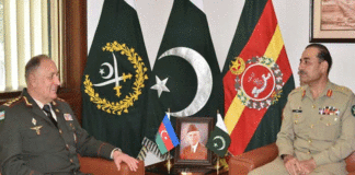 آرمی چیف جنرل عاصم منیر سے آذری نائب وزیر دفاع کی ملاقات